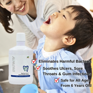 BezOral Herbal Natural Mouth Rinse Antibacterial Anti-Inflammatory Oral Care Ulcers Sore Throat