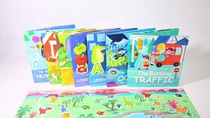 Childrens Sticker BookEducational Painting Cartoon ToysToddler Travel Toys For Kids Reusable Color Recognition Toys For Kids