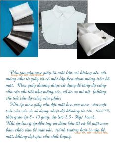 Set 2 mét mếch trắng ĐEN dùng ủi cứng vải trong cổ áo sơ mi cổ tay… [Siêu Thị SV]