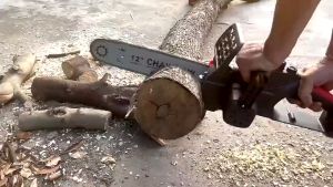 Cordless Electric Chainsaw Handheld  Pruning Shears Chainsaw Electric Woodworking Cutting Pruning Saw Rechargeable Lithium Battery Chain Saw