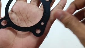 Paking Blok Boring Bawah Mio J (Bahan Plat) - Packing Peking Gasket Cylinder Silinder Block Seher