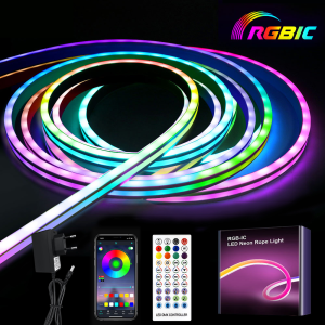 Smart RGB Neon Light Strip: Flexible DIY Creativity Light & Bluetooth/WiFi APP Remote Control