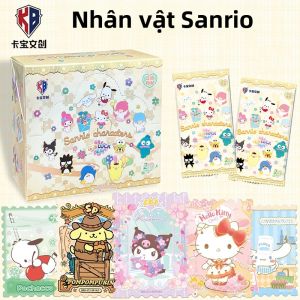 KABAO Sanrio Nhân Vật Polaroid Bộ Sưu Tập Thẻ Mù Hộp Hello Kitty Cinnamoroll Kuromi Kawaii Thẻ Đồ Chơi Cho Bé Gái Quà Tặng Sinh Nhật
