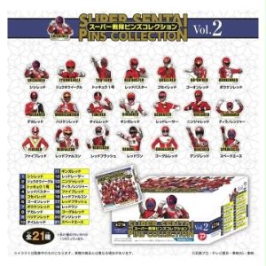 Super Sentai Pins Collection Vol.2 เข็มกลัด ซุปเปอร์เซนไท ขบวนการ 5 สี ของแท้