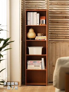 Bookcase Display Rack Bamboo Practical Cabinet Bookshelf Showcase Storage Rack Open storage cabinets without doors