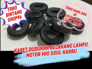 KARET DUDUKAN LAMPU BELAKANG MIO SOUL KARBU HARGA 5 PCS
