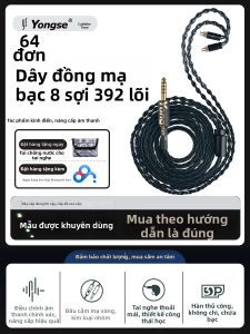 Yongse | Dây Cáp Nâng Cấp 0.78mm Đồng Tinh Khiết Mạ Bạc MMCX IE80S/40Pro