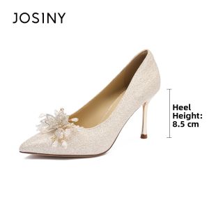 Josiny | Bridal Pointed Toe Stilettos Women Shoes