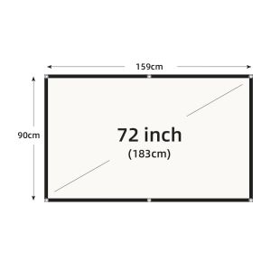 LEJIADA | LEJIADA White Grid Anti-Light 16:9 Projector Screen 4K HD Picture Quality 160° Wide Viewing Angle 2.2+ High Gain 60/100/130inch