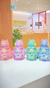 กระติกน้ำเด็กลายน่ารัก 600ml พร้อมฝาครอบกันรั่ว สายคล้อง น้ำหนัก พกพาสะดวก