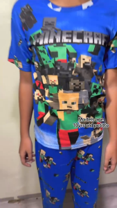 [MCHIE] minecraft terno pajama sleepwear for kids boy printed