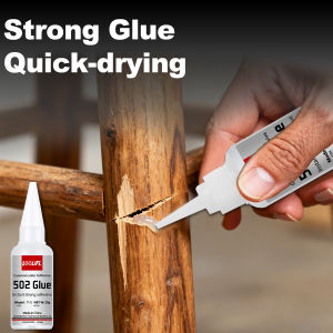 LOOLIFL 502 Super Glue Instant Quick-drying Cyanoacrylate Adhesive Leather Rubber Glass Wood Metal Strong Bond Liquid Glue Tool