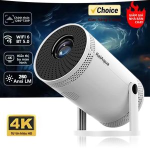 Máy Chiếu Di Động 4K 720P 260ANSI 180 °   Máy Chiếu LED Di Động Ngoài Trời Rạp Hát Gia Đình Wifi6 BT5.4 Xoay Được Có Chức Năng Tự Động Chỉnh Keystone