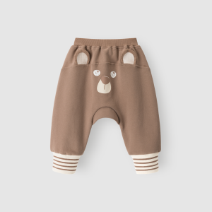Warm Cotton Fleece Baby Pants Harlan Style Outdoor Casual Long Trousers for Autumn And Winter Keep Baby Snug And Cozy