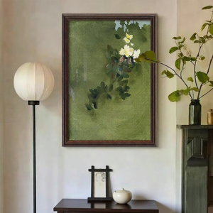 YASISHA | Retro Abstract Wall Art in Dark Green