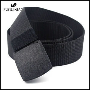 Fuguiniao Men Canvas Belt Metal Plastic Automatic Buckle