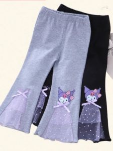 Spring Autumn New Baby Girl Flared Trousers Cute and Trendy Pants