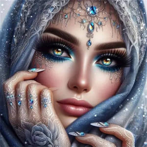Huacan 5D Fairy Veil Diamond Painting New Collection 2025 Picture Rhinestones Embroidery Mosaic Cartoon Girl Handicraft