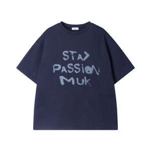 MUCMUKN | Antibacterial Cool Cotton Letter Print Short Sleeve T-Shirt