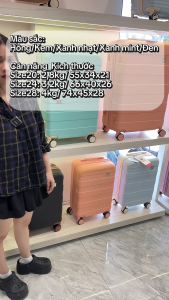 GIÁ ĐỘC QUYỀN Vali đựng quần áo thời trang Kéo Du Lịch chính hãng size 20/24/28 vali chống thấm nước dây kéo khóa số với thiết kế nớ rộng diện tích