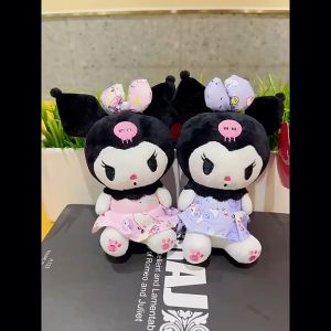 Kuromi Kawaii ตุ๊กตา Plush Soft อะนิเมะการ์ตูนตูนตุ๊กตา ของเล่น ของผู้หญิง เด็ก ผู้หญิงของขวัญ