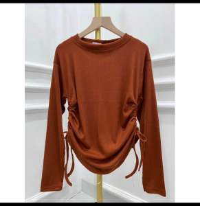 Blouse knit rip serut//blouse wanita serut//blouse serut hijab