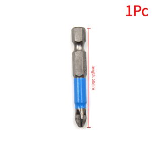 New 1Pc 1/4" Hex Magnetic Non Anti Slip Long Reach Electric Screwdriver Bits PH2 Length 50mm Single Side Power Tools.