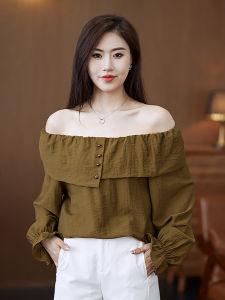 เสื้อเชิ้ตแขนยาวทรงหลวมป้องกันแสงแดดสีพื้นสไตล์ใหม่ในช่วงต้นฤดูใบไม้ร่วง ดีไซน์กระโปรงยาว ดีไซน์แขนยาวแบบลำลอง