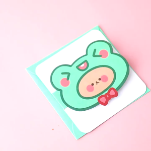 Cartoon Greeting Card Cute Birthday Card Valentine Day Card Gift Card Kad Ucapan