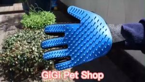 Găng tay nhựa dẻo vải lưới chải lông và tắm thú cưng dụng cụ vệ sinh làm đẹp massage phụ kiện chó mèo - GiGi Pet Shop