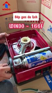 Bếp Gas Du Lịch (Bếp Gas Mini) WINDO - 166F | Bếp gas mini tiết kiệm gas có hộp nhựa bảo vệ -Màu Ngẫu Nhiên