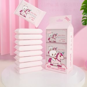 Tissue Basah Mini Pack Tisu Basah Bayi Travel Pack Tissu Lucu Karakter Kartun Tanpa Alkohol dan Pewangi (Ecer Satuan)