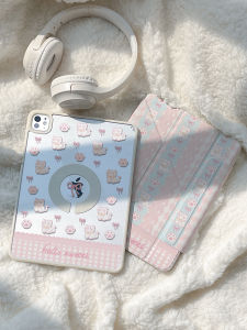 ZOYU | เคสอะคริลิกใสสำหรับ iPad Pro Mini7 Air6 ขนาด 11 นิ้ว ป้องกันการงอและตกหล่น ดึงดูดแม่เหล็กแบบแยกได้พร้อมช่องปากกา 22 แบบ