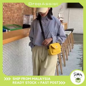 DROPASSIST 1091 Small rectangular messenger shoulder canvas crossbody shoulder female woman bag beg kanvas wanita