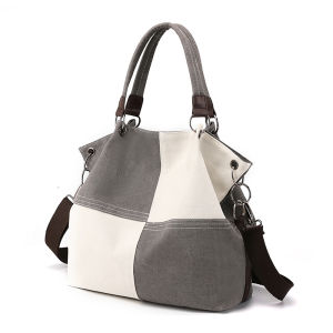 2025 New Canvas Bag Womens Large Capacity Artistic Retro Commuter Handbag Single Shoulder Slant Cross Quality Handbag