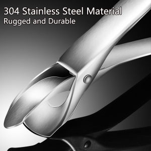 304 Stainless Steel Anti-Scalding Bowl Clamp with Lever Principle & Spring Handle - Built-in Barb Design for Enhanced Stability