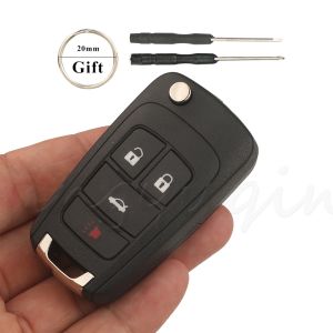 jingyuqin 2/3/4/5BNT Upgrade Car Remote Key Shell For Chevrolet Cruze Lova Camaro Impala Opel Vauxhall Insignia Astra Buick GMC
