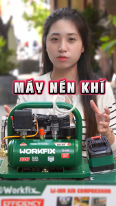 Máy Nén Khí Pin WORKFIX WF-NK30BL Công Suất 350w Lưu Lượng Bơm 20L/p Áp Suất 12PSI Dung Tích 3L