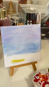 Set toan vẽ giá vẽ màu acrylic và cọ vẽ tranh