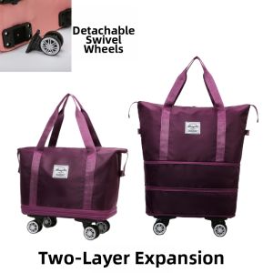 Expandable Wheeled Travel Bag Extra Large Capacity