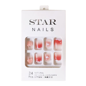 MONLEYTA | Handmade Nail Art Patch Short Length Nail Cover Autumn Winter New Arrival Fashionable Manicure Finished Product Nail Sticker