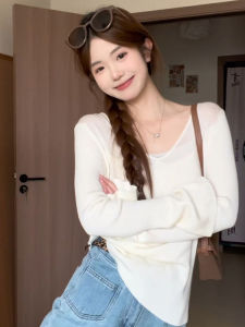 BINKAFENNY | White Ice Silk Knitted Top Womens Summer Lightweight Sleeveless Transparent Design Sensation Sunshade Cover Up Top