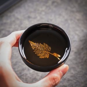 Kung Fu Tea Set Purple Sand Tea Set Tea Tasting Cup Porcelain Master Cup Ru Ware Natural Crack Jianzhan Single White Porcelain Small Teacup