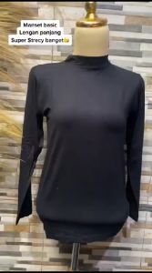 PROMO KAOS PEREMPUAN SALUR PANJANG SETRIP LENGAN PANJANG