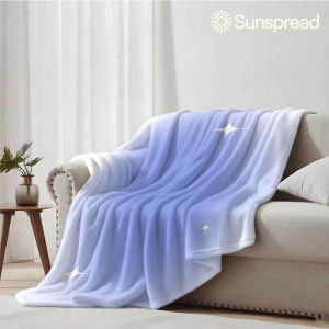 Beast Kingdom | blue gradient sparkle star Soft Warm Flannel Blanket Lightweight Cozy Christmas Halloween Home Decor Room
