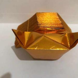 กระดาษทำมืออินทรธนูหนาครึ่งสำเร็จรูปทองคำเต็มชิ้น อุปกรณ์งานฝีมือ กระดาษพับ วัสดุสำนักงาน อุปกรณ์การศึกษาทางไฟฟ้า