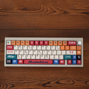 【Keycap Only】Retro Hong Kong Theme Keycap GMK Keycap Cherry Profile PBT DYE-SUB Keycaps For Mechanicla Keyboard ikbc rk akko ciy