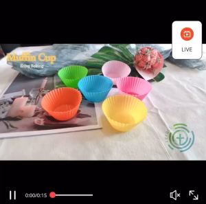 10Pcs 7CM Silicone Cupcake Mold Reusable Muffin & Cupcake Baking Tools Muffin Cups Molder