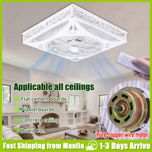 Ceiling Fan Heavy Duty Big With Remote Ceiling Fans For Living Room Circulation fan Wall Mounted fan Surface-Mounted Air Circulator 68W