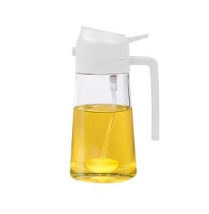 [LOCAL SELLER] 2 IN 1 Oil Dispenser/Spray Bottle/Oil Jar/Glass Jar/BBQ Roasting/Evenly Spreaded/Convenient